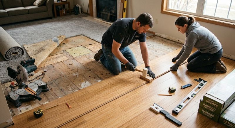 Bamboo Flooring Installation in Kirkland, WA