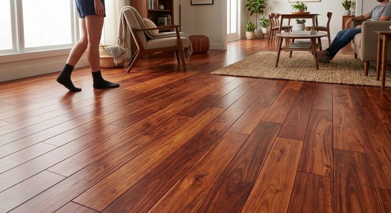 Cherry Floor Installation in Kent, WA