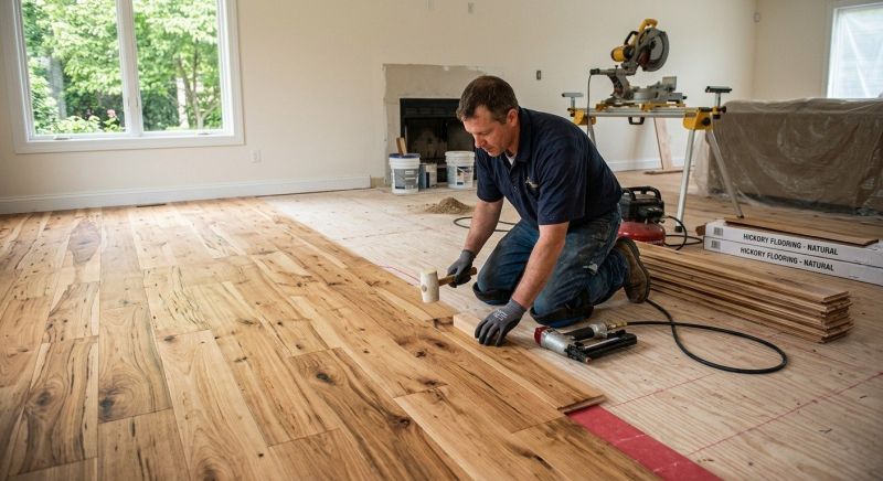 Hickory Floor Installation in Kirkland, WA