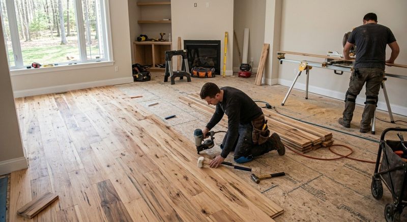 Hickory Floor Installation in Kirkland, WA