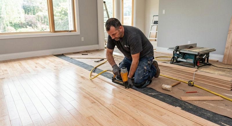 Maple Flooring Installation in Kent, WA