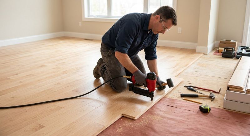 Maple Flooring Installation in Langley, WA