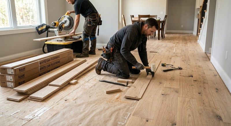 Oak Floor Installation in Edmonds, WA