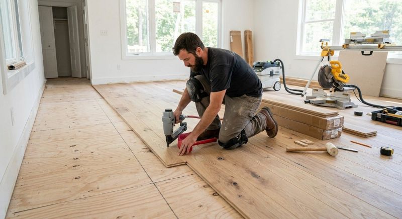Oak Floor Installation in Edmonds, WA