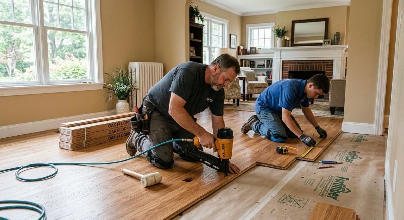 Oak Floor Installation in Kirkland, WA