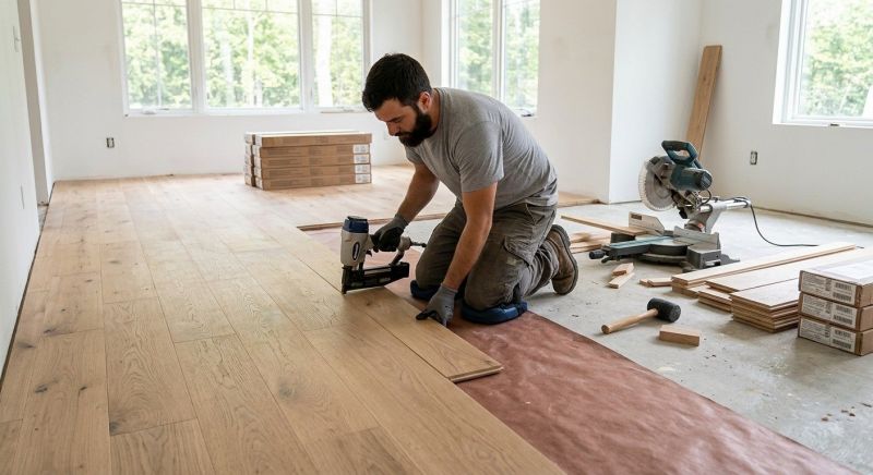 Oak Floor Installation in Kirkland, WA