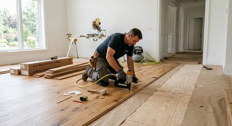 Oak Floor Installation in Silverdale, WA