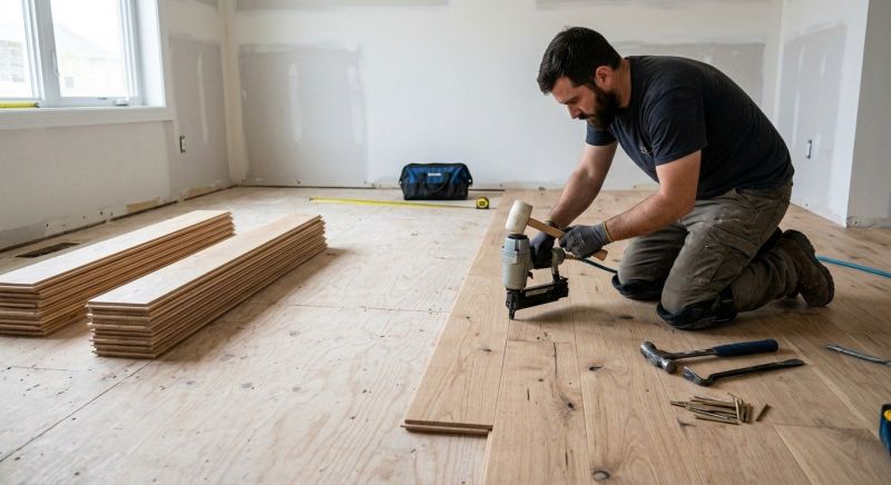 Oak Floor Installation in Silverdale, WA