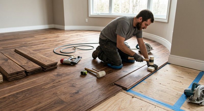 Walnut Flooring Installation in Kirkland, WA