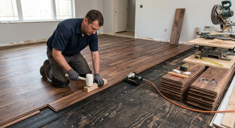 Walnut Flooring Installation in Kirkland, WA