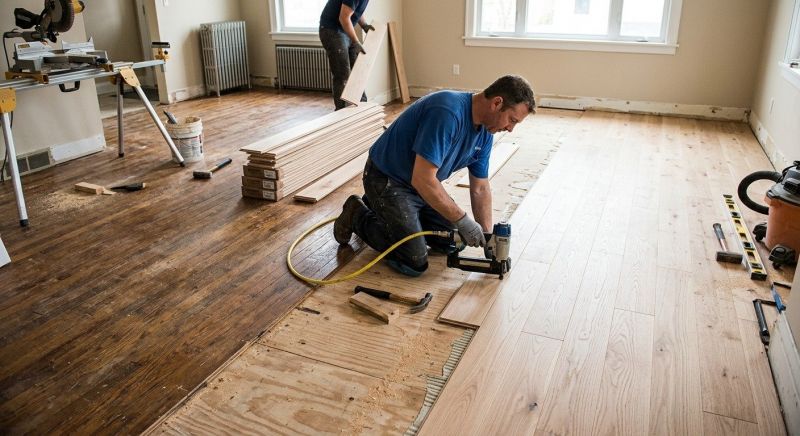 Wood Floor Replacement in Kingston, WA